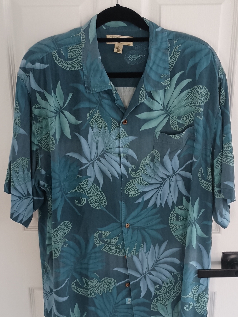 Tommy Bahama Men's Tropical Silk Button-Down Shirt SZ XL